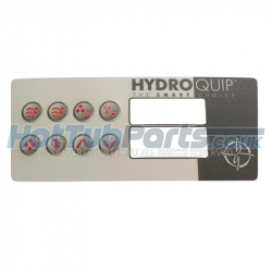 HydroQuip HT-2 8 Button Panel Overlay